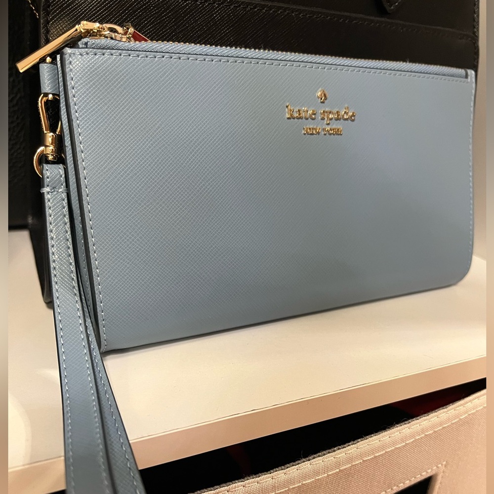 Kate Spade Light Blue Wristlet